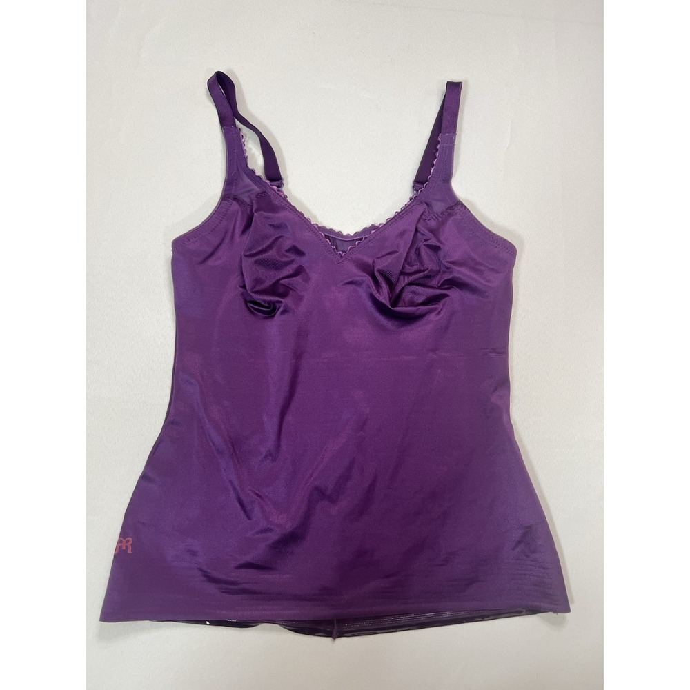 Ruby Ribbon Cami Sheer Full Support 3012 Size 36 Purple
